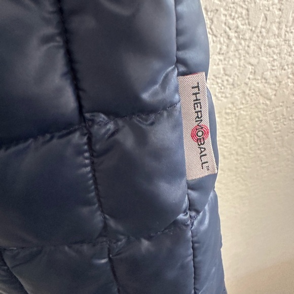 North Face Thermoball Women's Hooded Parka Navy Puffer Jacket - Picture 6 of 8